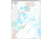 Crow Wing County, MN Wall Map Premium Style 2022